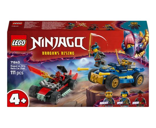 LEGO Ninjago Pojedynek wyścigowy Rogue kontra Drix (71840) Jaunumi, Bērnu preces