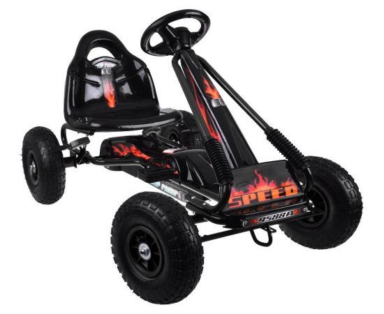 Jokomisiada Duży gokart na pedały regulowane siedzisko pompowane koła SP0839 EDUKAMP Новости - Детские товары