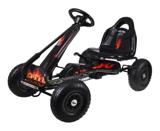 Jokomisiada Duży gokart na pedały regulowane siedzisko pompowane koła SP0839 EDUKAMP Новости - Детские товары
