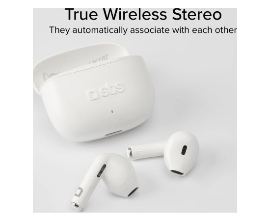 SBS wireless earbuds Go Pods TWS, white Jaunumi - Audio-Video