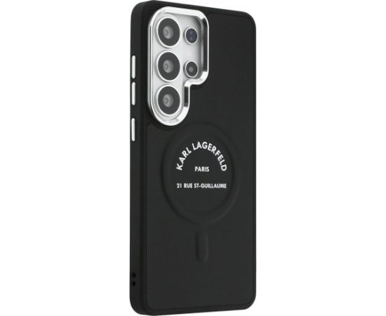 Karl Lagerfeld PU RSG Logo Magnetic Case Aizsargapvalks priekš Samsung Galaxy S26 Ultra Neoriģinālie Maciņi