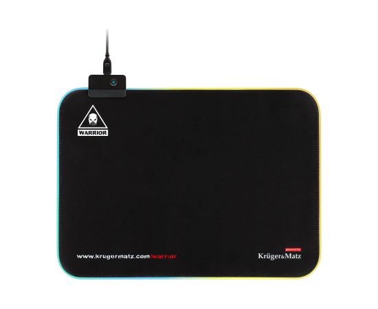 Kruger & Matz Warrior Peles paliktnis ar 7 krāsu LED gaismu 350x2503mm Palikņi pelēm