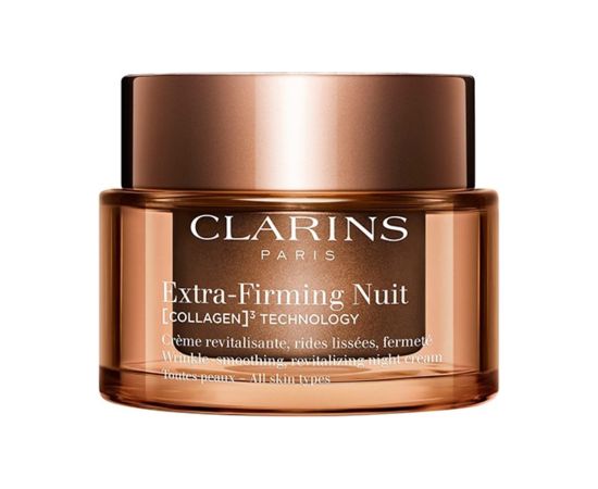 Clarins, Extra-Firming, Collagen, Wrinkle Smoothing, Night, Cream, For Face, 50 ml Ķermeņa kosmētika