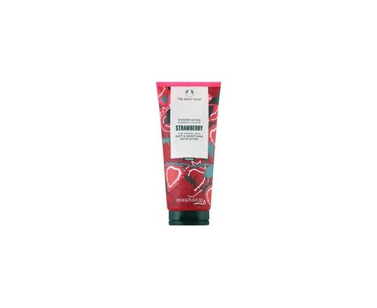 The Body Shop Strawberry Shower Scrub - Vyhlazující sprchový peeling 200ml Ķermeņa kosmētika
