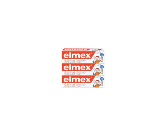 Elmex Kids Trio Toothpaste (3 pcs) - Children's toothpaste 50ml Smaržas - NESAKĀRTOTS