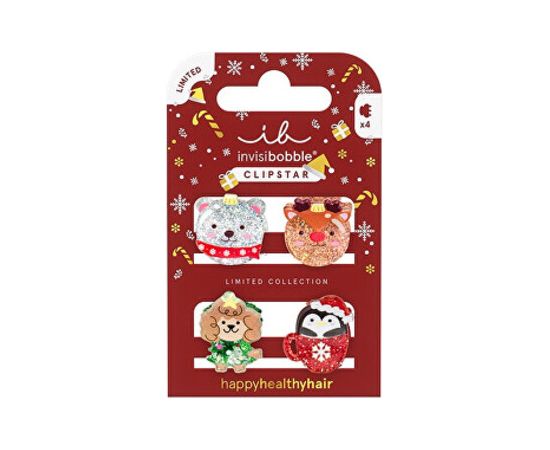 Invisibobble Clipstar Kids Sparkle in a Cup - Skřipeček do vlasů ( 4 ks ) Уход за волосами