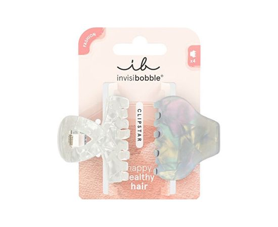 Invisibobble Clipstar Pearly Frost M - Skřipec do vlasů 2 ks Matu kopšana