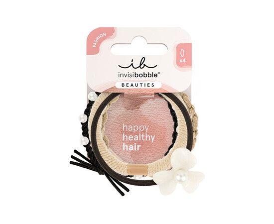 Invisibobble Beauties Flower Pearl - Gumička do vlasů 4 ks Matu kopšana