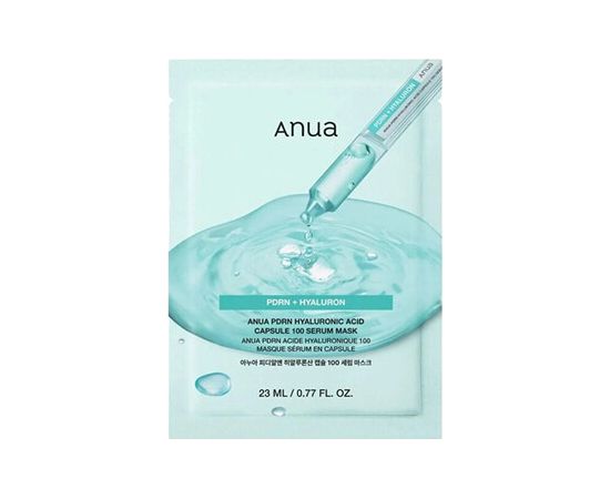 Anua PDRN Hyaluronic Acid Capsule 100 Serum Mask - Pleťová maska 23ml Ķermeņa kosmētika