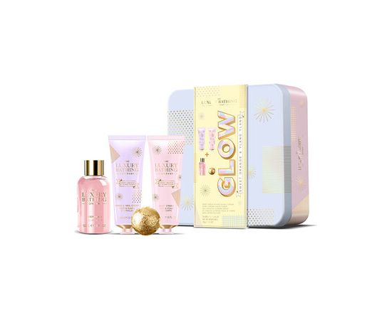 Uniquee Luxury Dárková sada péče o tělo v plechové dóze ( Pomeranč & Ylang Ylang ) Ķermeņa kosmētika