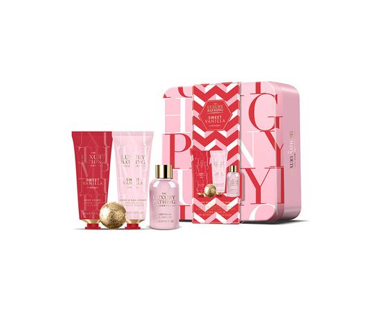 Uniquee Luxury Dárková sada v plechové dóze ( Vanilka & Mandle ) Косметика для тела