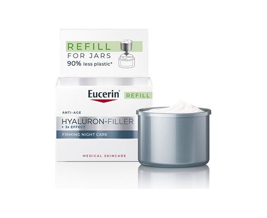 Eucerin Hyaluron-Filler+3x Effect Firming Night Care Refill - Náhradní náplň pro zpevňující noční krém 50ml Ķermeņa kosmētika