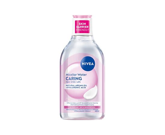 Nivea Micellar Water Caring - Micelární voda pro suchou pleť 400ml Ķermeņa kosmētika