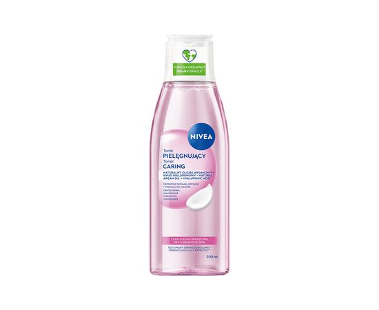 Nivea Caring Toner - Pleťová voda pro suchou a citlivou pleť 200ml Ķermeņa kosmētika