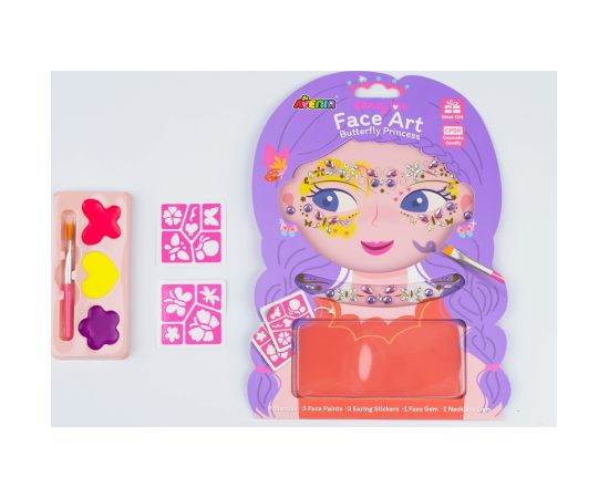 AVENIR Комплект для рисования на лице: Принцесса-бабочка Творческие игрушки