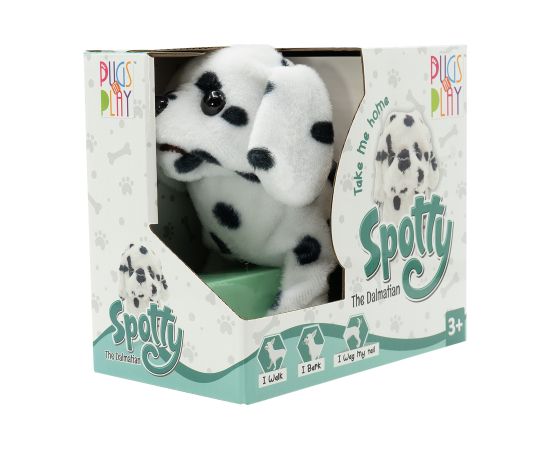 PUGS AT PLAY Staigājošs suns "Spotty" Jaunumi, Bērnu preces