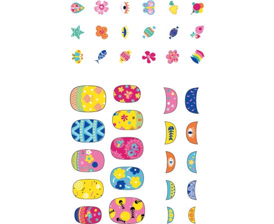 AVENIR Nagu uzlīmes: Ziedi Radošās rotaļlietas