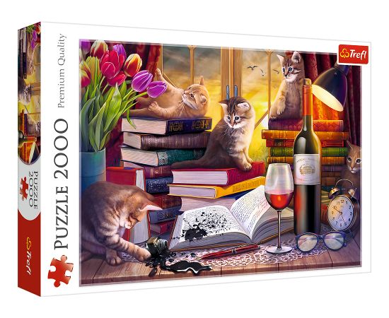 TREFL Пазл Кошачий вечер, 2000 шт. Пазлы