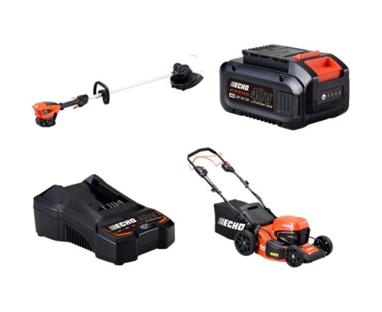 ECHO 40V комплект – уход за газоном 46 самоходный, Echo Газонокосилки