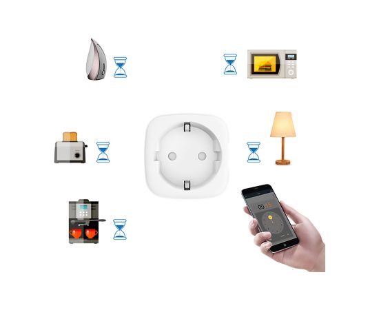 Goodbuy viedā rozete 16A | wifi | taimeris | smart life lietotne Viedie slēdži