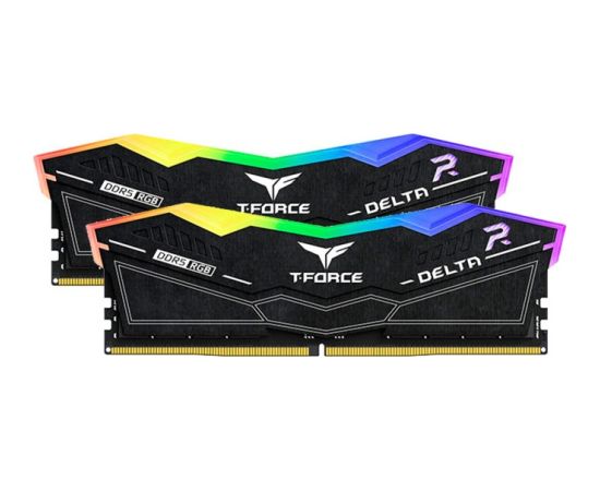 Team Group DDR5 - 32GB - 6400 - CL - 40 Delta RGB Dual Kit black RAM Operatīvā atmiņa