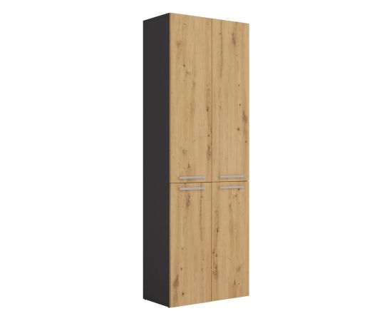 Top E Shop Topeshop NEL 1K DD ANT/ART KP bathroom storage cabinet Graphite, Oak Новинки Для дома и сада 
