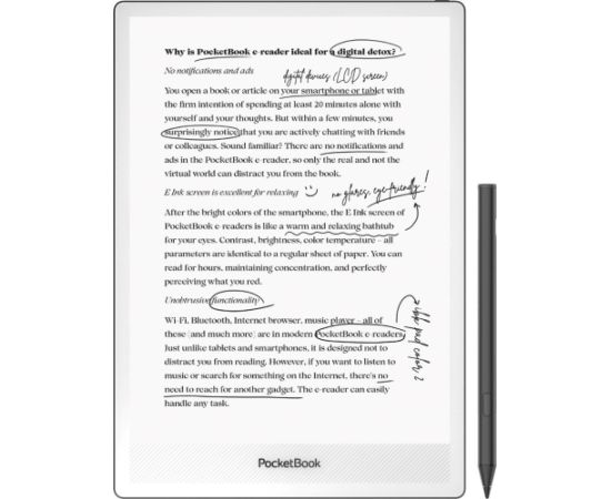PocketBook InkPad One 1030 10.3" E-ink Mobius 32GB Wi-Fi E-reader – Matte Black Электронные книги
