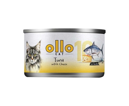 Ollo Tuna with Cheese in Broth Nr 10 70g Консервы кошек