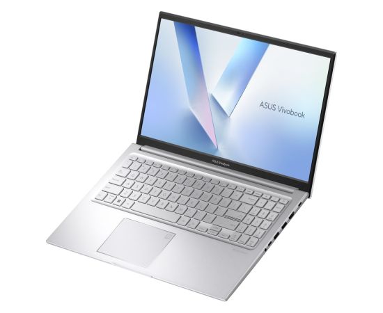 ASUS Vivobook 15 X1504VA-BQ4292 Core 5 120U 15.6"FHD IPS-level Panel 60Hz 250nits AG 16GB DDR5 SSD512 Intel Graphics WLAN+BT Cam 720p 42WHrs NoOS Cool Silver Portatīvie datori