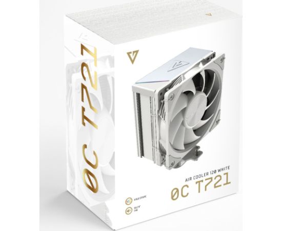 MODECOM Volcano 0C T721 Processor Air cooler 12 cm White Охлаждение процессора