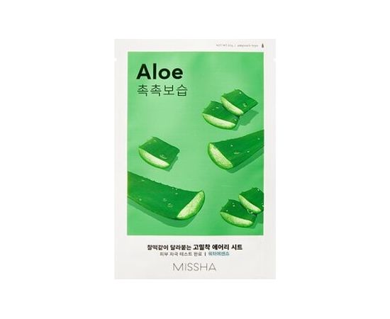 Missha Aloe Airy Fit Sheet Mask - Hydratační plátýnková pleťová maska 19.0g Ķermeņa kosmētika