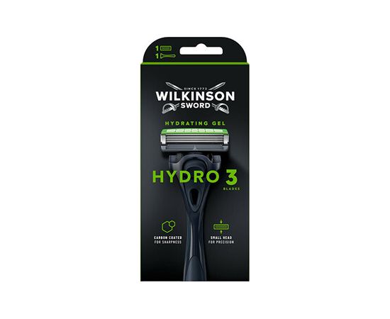 Wilkinson Sword Hydro 3 Black Edition - Holicí strojek + 1 hlavice Smaržas - NESAKĀRTOTS