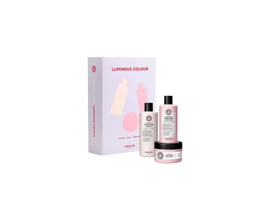 Maria Nila Luminous Colour Set - Dárková sada rozjasňující péče pro barvené vlasy Matu kopšana