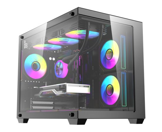 DarkFlash B275 PRO computer case (black) + 6 fans Корпуса