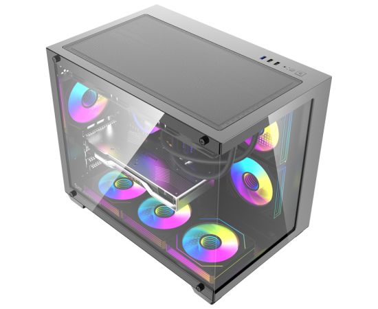 DarkFlash B275 PRO computer case (black) + 6 fans Корпуса