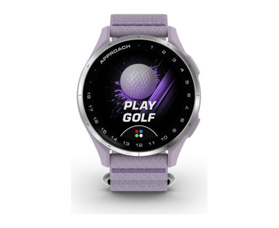 Garmin   Approach J1
Silver aluminium bezel with lilac ComfortFit fabric ban Smart-Watch Умные часы