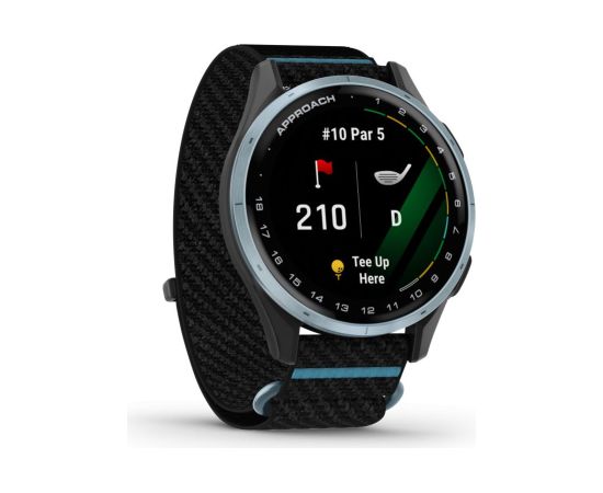 Garmin   Approach J1
Cloud blue aluminium bezel with black/azure ComfortFit fabric band Smart-Watch Умные часы