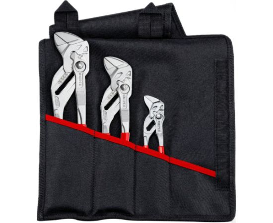 Knipex pliers wrench set, 3 pieces (red, in folding bag) Jaunumi -Dārzam