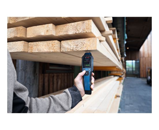 Bosch Powertools wood moisture meter GMP 2-15 Professional (blue/black, 2x batteries, bag) Jaunumi -Dārzam
