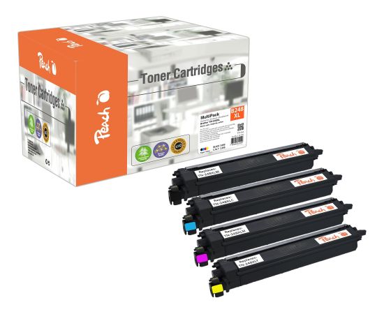 Peach Toner Economy Pack PT1364 (compatible with Brother TN-248XL) Lāzerprinteru izejmateriāli