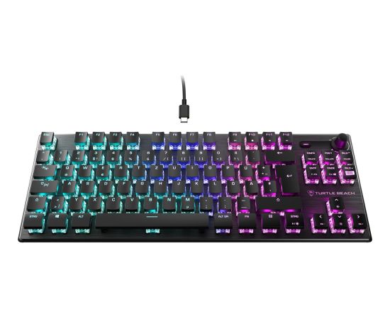 Turtle Beach Vulcan TKL (black, DE layout, TITAN Red) Klaviatūras