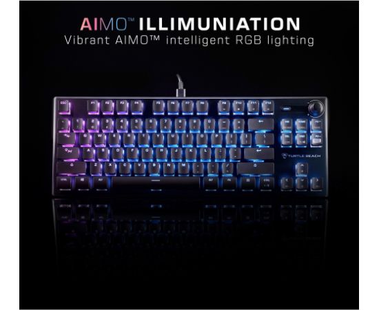 Turtle Beach Vulcan TKL (black, DE layout, TITAN Red) Klaviatūras