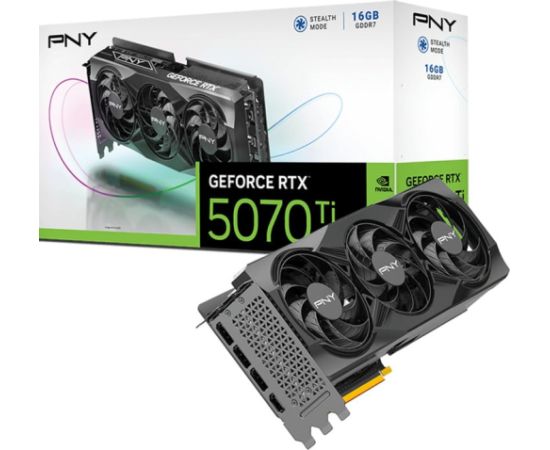 Pny Technologies PNY GeForce RTX 5070 Ti (DLSS 4, 3x DisplayPort, 1x HDMI 2.1) Видеокарты