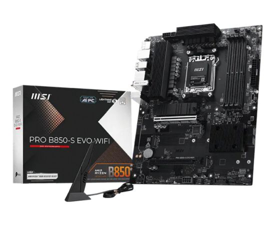 MSI PRO B850-S EVO WIFI (black/silver) Mātes plates