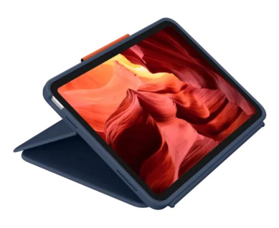 Logitech Rugged Combo 4 Touch (blue, DE layout, for iPad 10th Gen. & iPad A16) Klaviatūras