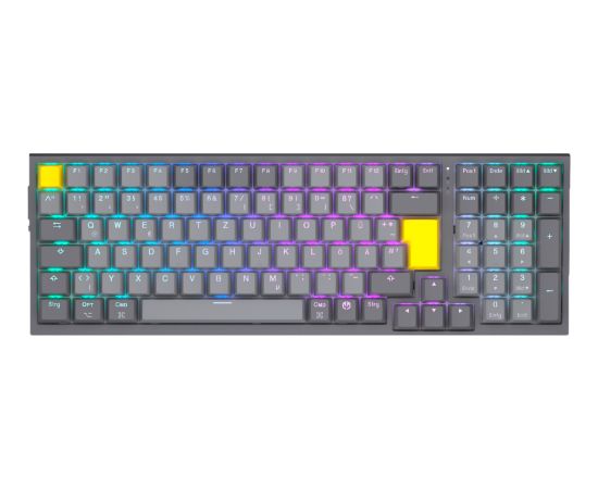 Celeris 1800 (gray, DE layout, ENDORFY Yellow by Gateron) Klaviatūras