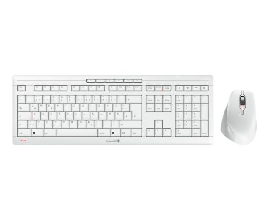 STREAM DESKTOP COMFORT (white, DE layout, Cherry SX scissor technology) Klaviatūras