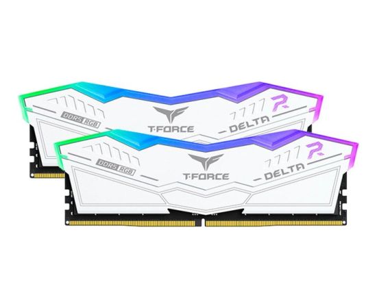 Team Group DDR5 32GB - 7200 - CL - 34 - Dual-Kit - DIMM - FF4D532G7200HC34ADC01, Delta RGB, XMP, white Оперативная память (RAM)