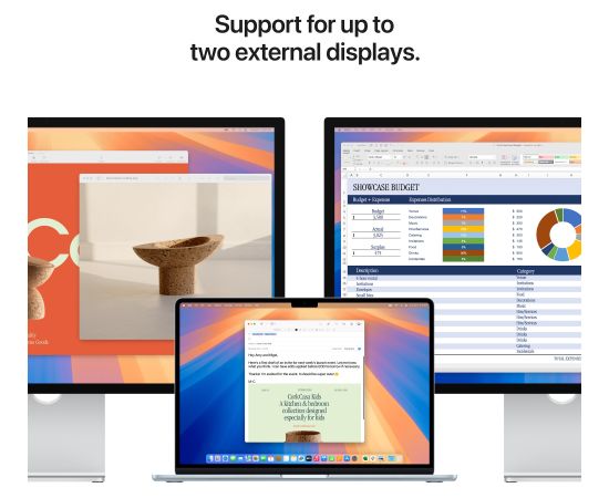 Apple MacBook Air (2025) 15” M4 10core CPU 10core GPU 16GB 256GB SSD - macOS Sequoia Sky Blue Eng + Rus Ноутбуки