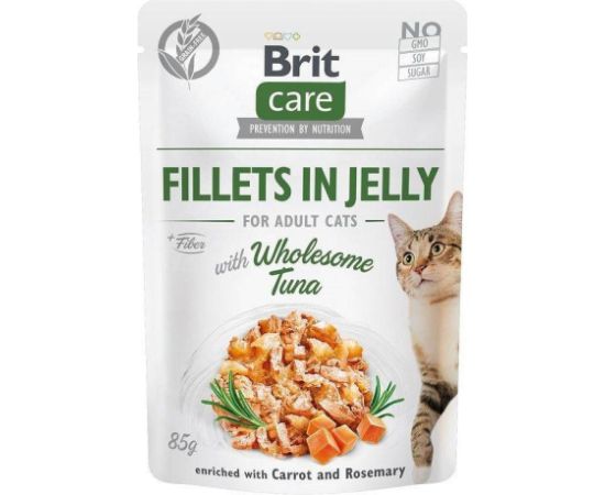 BRIT Care Fillets in Jelly Flavour Box- wet cat food - 12 x 85g Kaķu konservi